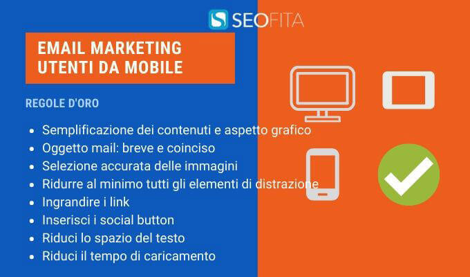 Regole d'oro email marketing per utenti mobile