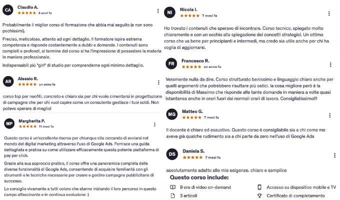 Corso Google Ads Pratico Recensioni Corso Google Ads Pratico Recensioni