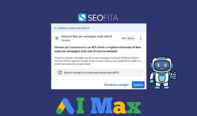 Attivazione AI Max di Google Ads per le Campagne Search